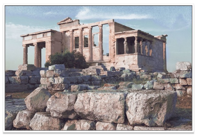 Erechtheion. Western facade. Sacred olive tree, karyatids and old temple of Athena Polias in foreground
2019
UV-curable ink on Dibond&amp;nbsp;
Image Dimensions:&amp;nbsp;33 5/8&amp;nbsp;x 50 1/2 inches (85.4 x 128.3 cm)
Framed Dimensions: 35 5/8 x 52 1/2 inches (90.5 x 133.4 cm)
Edition of 5 + 2AP