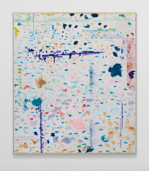 Rebecca Morris
Untitled (#08-23)
2023
Oil, acrylic and spray paint on canvas
84 x 73 x 2 1/8 inches (213.4 x 185.4 x 5.4 cm)