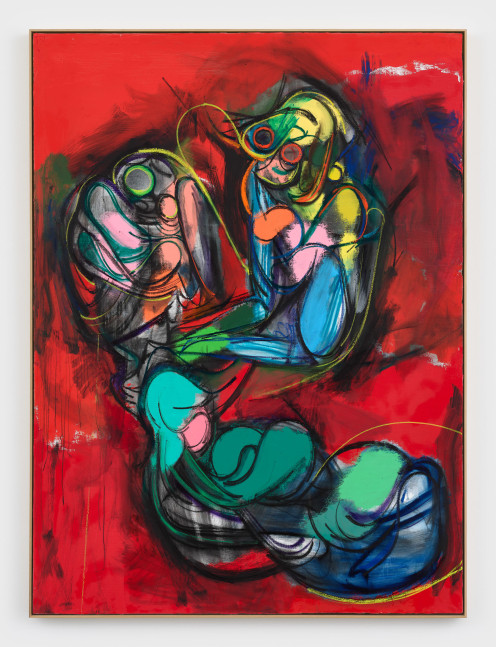 Daniel Richter
Frouble
2024
Oil on canvas
90 1/2 x 66 7/8 inches (230 x 170 cm)