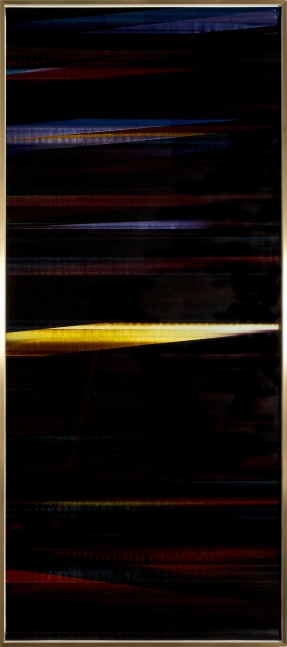 RA4 Contact Print / Processor Stall YMC/Six Magnet: Los Angeles, California, September 12, 2014, Fujicolor Crystal Archive Super Type C, Em. No. 112-006, 100114), Kreonite KM IV 5225 RA4 Color Processor, Ser. No. 00092174
2016
Color photographic paper and brushed and polished brass frame
121&amp;nbsp;1/2&amp;nbsp;x 51 1/2 inches (305.4 x 130.8 cm)
&amp;nbsp;