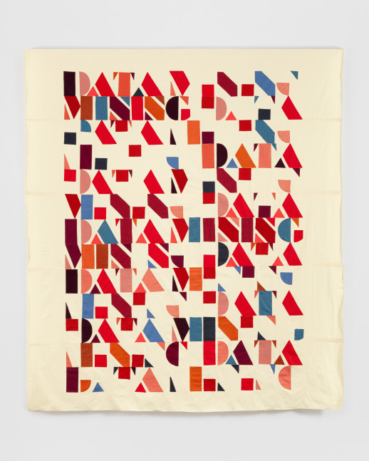 Data Mining
2020
Mixed fabrics
112 1/2 x 99 x 3 inches (285.8 x 251.5 x 7.6 cm)

DOUBLE CLICK IMAGE FOR MORE VIEWS