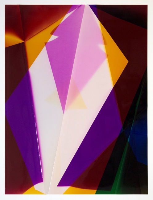 Walead Beshty
Three Sided Picture (CYM), Los Angeles, California, July 22, 2019, Fujicolor Crystal Archive Super Type C
2019
Color photographic paper
40 5/8 x 30 5/8 x 1 1/2 inches (103.2 x 77.8 x 3.8 cm)