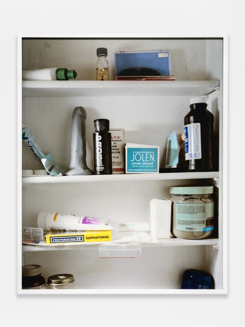 Catherine Opie
Medicine Cabinet, 1992
1992/2024
Pigment print
41 x 33 x 2 inches (104.1 x 83.8 x 5.1 cm)