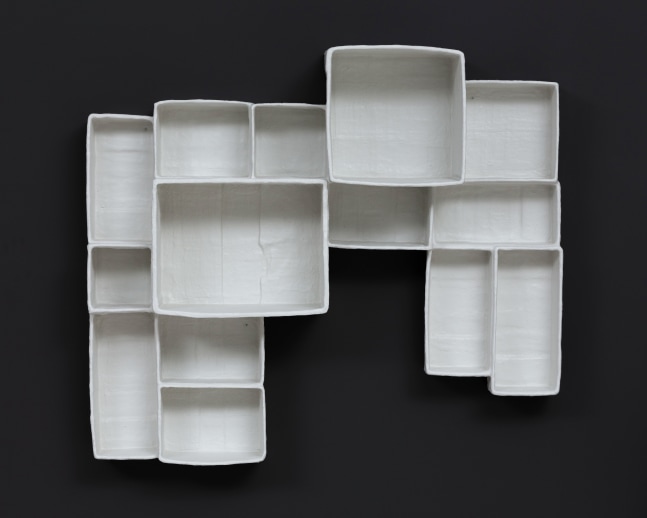 A-Z Aggregated Stacks
2015
Cardboard, plaster, gauze, paint
41 x 46 x 13 inches (104.1 x 116.8 x 33 cm

CLICK IMAGE FOR MORE VIEWS