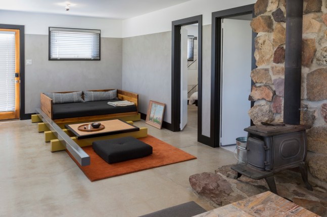 Linear Sequence (Customized for A-Z West Guest Cabin)

2020
powder-coated steel, tung oiled Birdseye Maple Plywood, brass, cushions, walnut, carpet
24-1/2 x 144-1/4 x 80 inches

Available by commission
&amp;nbsp;

CLICK IMAGE FOR MORE&amp;nbsp;VIEWS