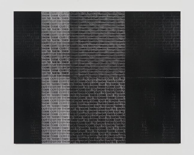 Glenn Ligon
Come Out #8
2015
Silkscreen on canvas
95 1/8 x 120 inches (241.6 x 304.8 cm)
$1,500,000

DOUBLE CLICK IMAGE FOR MORE VIEWS