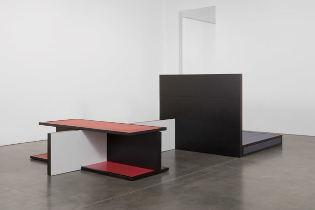 Planar Configuration One [#2]
2016
Powder-coated steel and aluminum, varnished marine grade Douglas Fir plywood, fiberglass, enamel paint
Overall Dimensions:
66 x 216 x 114 inches (167.6 x 548.6 x 289.6 cm)

CLICK IMAGE FOR MORE&amp;nbsp;VIEWS