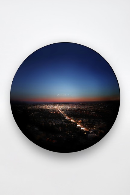 please do not include us...: Aperture series
2020
Chromogenic transparency on acrylic in aluminum lightbox with LEDs
46 1/4 inches (117.5 cm) diameter
7 1/2 inches (19.1 cm) depth
​Edition of 4, 2 APs

DOUBLE CLICK IMAGE FOR MORE VIEWS
