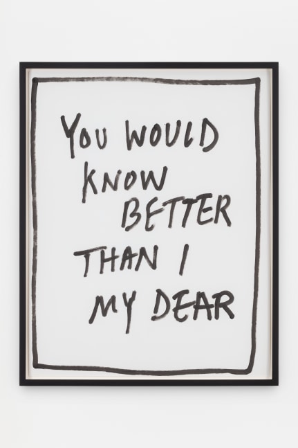 Jack Pierson
You Would Know Better Than I My Dear
2020
Krink marker on paper

Framed Dimensions:
25 1/4 x 20 1/4 x 1 1/2 inches (64.1 x 51.4 x 3.8 cm)
Paper Dimensions:
24 x 19 inches (61 x 48.3 cm)

$6,000