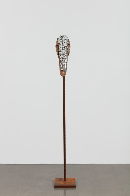 Kader Attia
Mirror Mask
2020
Wooden mask, mirror fragments, black pigment
Artwork Dimensions:
22 x 8 1/4 x 6 1/4 inches (56 x 21 x 15.8 cm)
Overall Dimensions:
70 x 8 1/4 x 10 inches (177.8 x 21 x 25.4 cm)

&amp;euro;80,000

DOUBLE CLICK IMAGE FOR MORE VIEWS