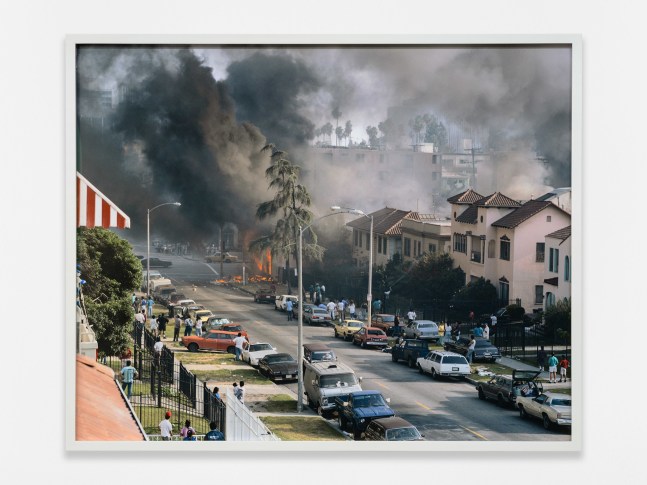 Catherine Opie
L.A. Uprising, Catalina Rooftop, 1992
1992/2024
Pigment print
31 x 38 1/2 x 2 inches (78.7 x 97.8 x 5.1 cm)