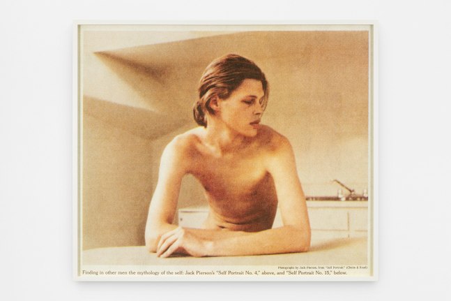 Jack Pierson
Mythology of the Self
2020
Digital print on archival paper
Framed Dimensions:
54 1/4 x 63 3/8 x 2 inches (137.8 x 161 x 5.1 cm)
Image Dimensions:
52 1/2 x 61 3/4 inches (133.4 x 156.8 cm)
Edition of 3, 2 AP
$50,000