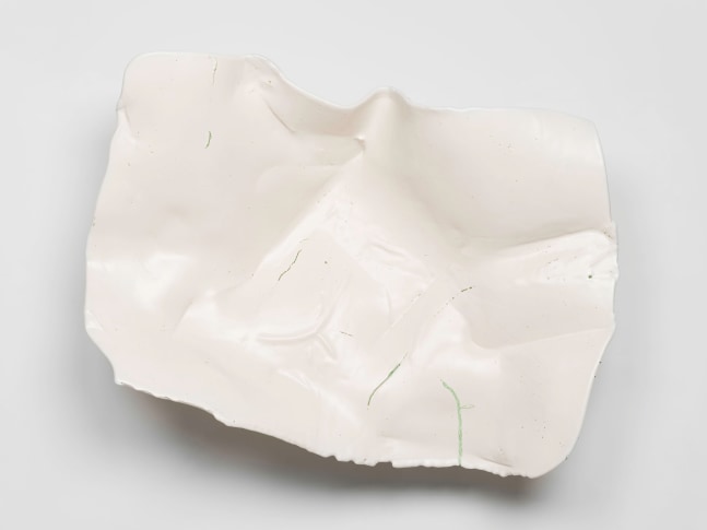 Liz Larner
green granted
2024
Ceramic, ceramic glaze, high polish aluminum and enamel paint
27 x 30 x 11 1/2 inches (68.6 x 76.2 x 29.2 cm)