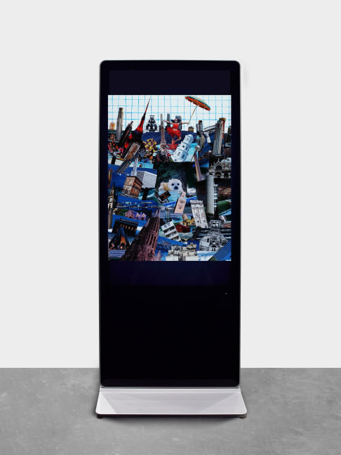 Catherine Opie
Untitled #5 (Political Collage)
2019
Digital video on monitor
1:52, looped
75 1/4 x 31 1/2 &amp;nbsp;x 17 &amp;nbsp;inches (191 x 80 x 43 cm)
Edition&amp;nbsp;of 3 +&amp;nbsp;2 AP
$75,000

DOUBLE CLICK IMAGE FOR MORE VIEWS