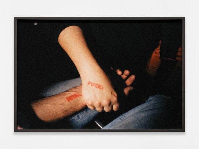 Catherine Opie
FUCK!, 1992
1992/2024
Pigment print
16 1/2 x 24 1/2 x 1 1/2 inches (41.9 x 62.2 x 3.8 cm)