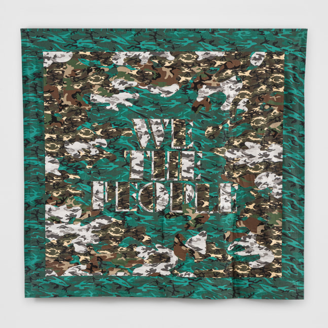 We The People
2020
Mixed fabrics
105 x 110 x 3 inches (266.7 x 279.4 x 7.6 cm)

DOUBLE CLICK IMAGE FOR MORE VIEWS