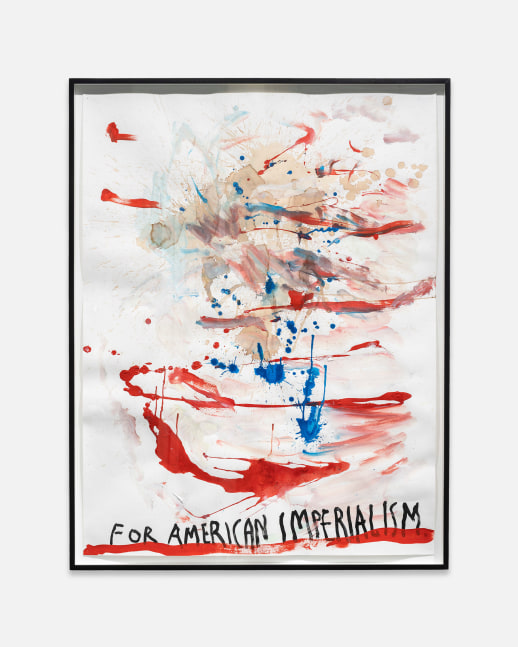 Raymond Pettibon
No Title (For American imperialism)
2020
Ink and acrylic on paper
52 3/4 x 40 3/4 x 2 inches (134 x 103.5 x 5.1 cm)