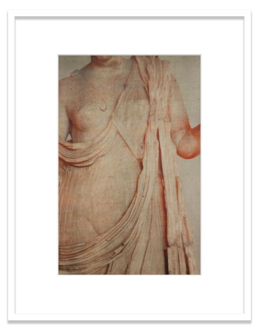 Artemis
2020
Oil pigment, electrostatic print on polyester (Winsor &amp;amp; Newton Artists&amp;#39; Oil Color, HP Color&amp;nbsp;LaserJet CP5225&amp;nbsp;on Pronto Plate)&amp;nbsp;
Image Dimensions:&amp;nbsp;17 1/4&amp;nbsp;x 11 1/2&amp;nbsp;inches (43.8 x 29.2&amp;nbsp;cm)
Framed Dimensions:&amp;nbsp;24 x 18 3/4 inches (61 x 47.6 cm)
Variable edition of 5 + 1AP