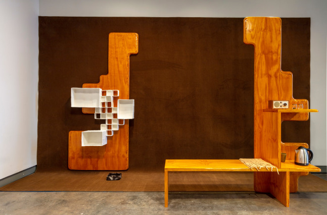 Installation view of&amp;nbsp;Andrea Zittel: An Institute of Investigative Living
Miller Institute for Contemporary Art at Carnegie Mellon University, Pittsburgh, PA
January 25 &amp;ndash; March 8, 2020
Photo: Tom Little