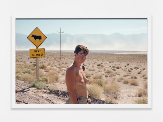 Catherine Opie
Cathy, desert edge, 1987
1987/2024
Pigment print
9 3/4 x 14 1/2 x 1 1/2 inches (24.8 x 36.8 x 3.8 cm)