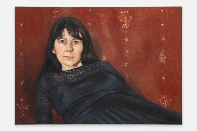Gillian Wearing
Self portrait in mums dress with Manet&amp;#39;s wall
2023
Oil on canvas
19 x 26 3/4 x 3/4 inches (48 x 68 x 2 cm)