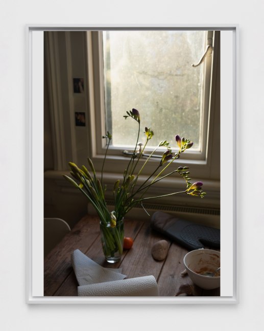 Wolfgang Tillmans
Hampstead still life
2020
Inkjet print on paper mounted on aluminum in artist&amp;#39;s frame
30 3/4 x 23 1/2 x 1 1/4 inches (78.1 x 59.7 x 3.2 cm)