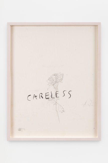 Jack Pierson
Careless, 1992 July 10, NY
1992
Graphite on paper
Framed Dimensions:
15 x 12 x 1 1/4 inches (38.1 x 30.5 x 3.2 cm)
Paper Dimensions:
11 x 14 inches (27.9 x 35.6 cm)
$10,000