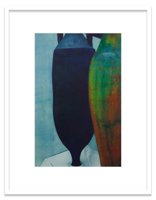 Amphorae
2020
Oil pigment, electrostatic print on polyester (Winsor &amp;amp; Newton Artists&amp;#39; Oil Color, HP Color&amp;nbsp;LaserJet CP5225&amp;nbsp;on Pronto Plate)&amp;nbsp;
Image Dimensions:&amp;nbsp;17 1/4&amp;nbsp;x 11 1/2&amp;nbsp;inches (43.8 x 29.2 cm)
Framed Dimensions:&amp;nbsp;24 x 18 3/4 inches (61 x 47.6 cm)
Variable edition of 5 + 1AP