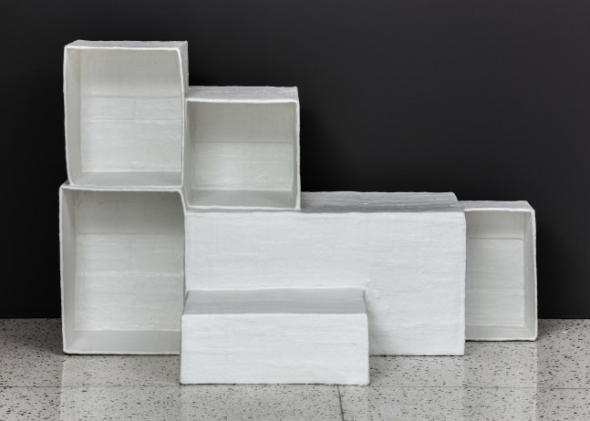 A-Z Aggregated Stacks
2015
Cardboard, plaster, gauze, paint
33 1/2 x 52 1/2 x 30 inches (85.1 x 133.4 x 76.2 cm)

CLICK IMAGE FOR MORE VIEWS