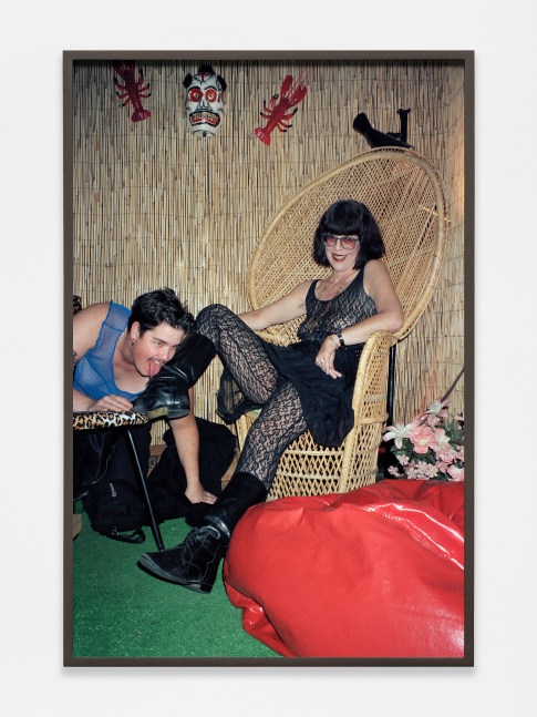 Catherine Opie
Licking Sheree, 1992
1992/2024
Pigment print
24 1/2 x 16 1/2 x 1 1/2 inches (62.2 x 41.9 x 3.8 cm)