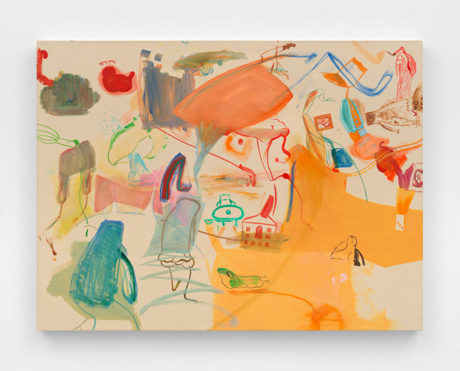 Sue Williams
Where the Time Goes, Truck Balls
2022
Oil on canvas
30 1/8 x 40 x 1 3/4 inches (76.5 x 101.6 x 4.4 cm)