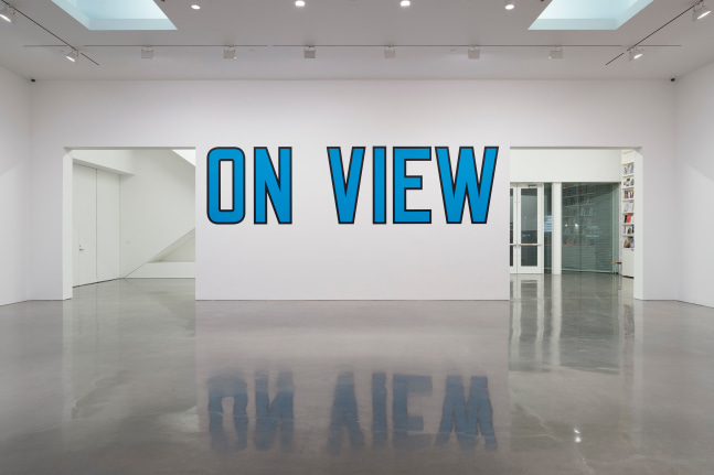 Lawrence Weiner On View