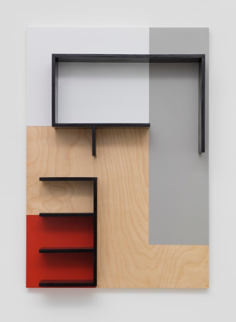 Study for Planar Configuration #4
2017
Wood and paint
37 x 26 x 6 1/2 inches (94 x 66 x 16.5 cm)