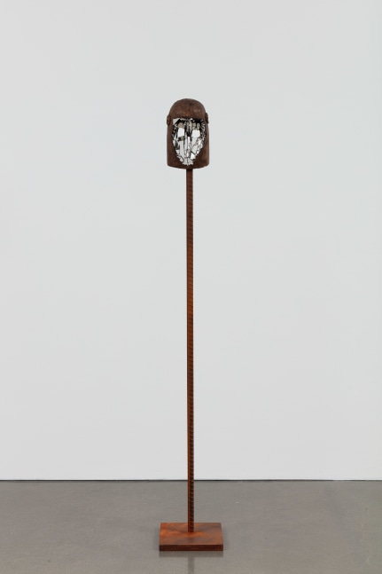 Kader Attia
Mirror Mask
2020
Wooden mask, mirror fragments, black pigment
Artwork Dimensions:
11 3/4 x 6 5/8 x 5 1/2 inches (30 x 17 x 14 cm)
Overall Dimensions:
70 x 10 x 10 inches (177.8 x 25.4 x 25.4 cm)

&amp;euro;70,000

DOUBLE CLICK IMAGE FOR MORE VIEWS