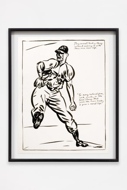 Raymond Pettibon
No Title (They cannot touch)
1987
Ink on paper
22 1/2 x 17 1/2 inches (57.2 x 44.5 cm)