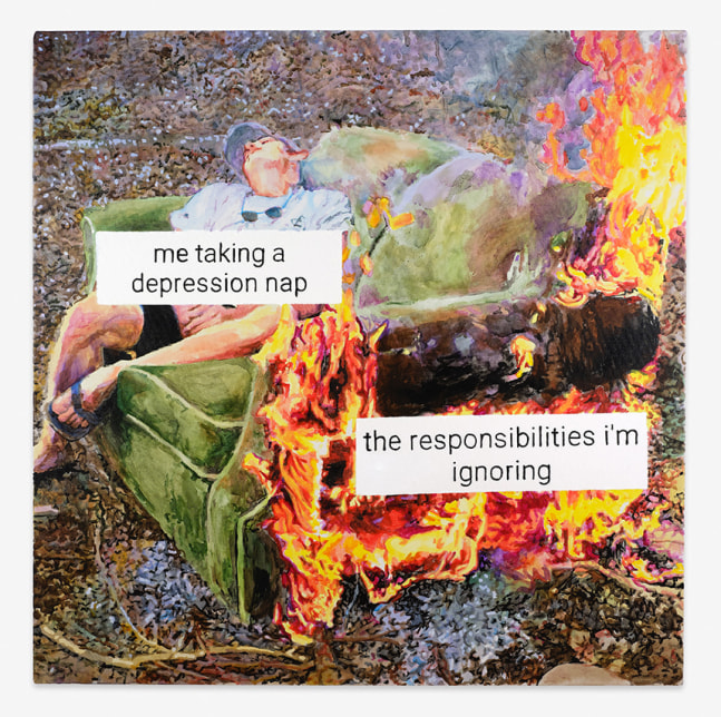 Burning couch, 2020
acrylic on canvas
48 x 48 in (121.9 x 121.9 cm)

CW159

SOLD