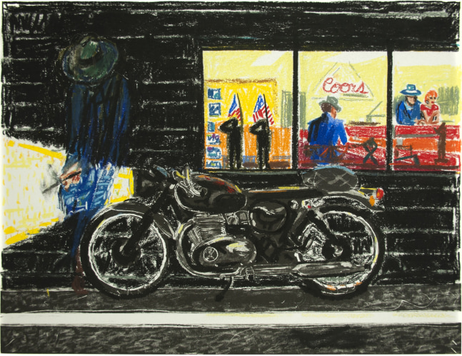 Erik Olson&amp;nbsp;
Minnesota, 2020
Oil pastel on copper plate etching
BFK Rives&amp;nbsp;cotton satin paper, 300 gsm
12.8 x 16.7 in (32.5 x 42.5 cm) Image Size
16.9 x 20.9 in (43 x 53 cm) Paper Size