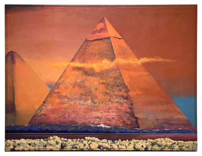 Jim Adams
Eternal Symbol, 1996
Acrylic on canvas, hand-painted artist frame
37.75 x 49.5 in.