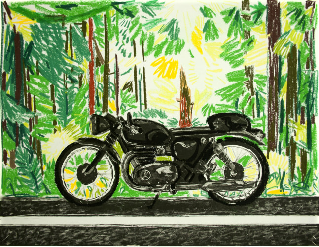 Erik Olson
Washington State, 2020
Oil pastel on copper plate etching
BFK Rives&amp;nbsp;cotton satin paper, 300 gsm
12.8 x 16.7 in (32.5 x 42.5 cm) Image size
16.9 x 20.9 in (43 x 53 cm) Paper size