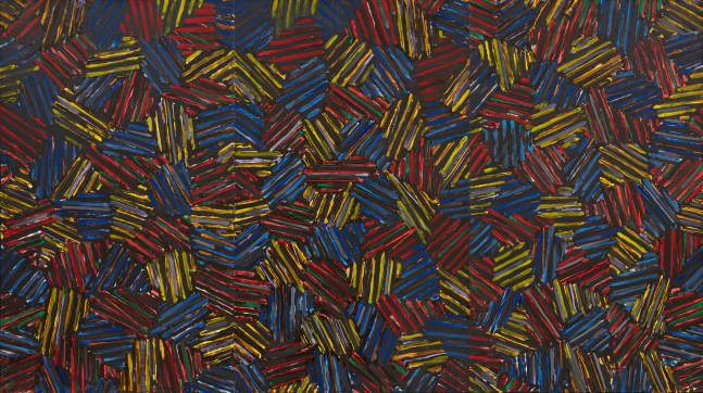 Jasper Johns

Untitled, 1980

Acrylic and plastic mounted on canvas

30 3/8 x 54 3/8 inches (77.2 x 138.1 cm)