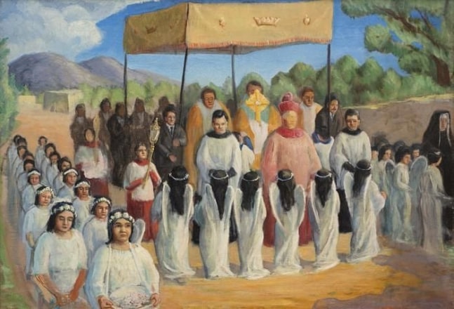 Procession at Cristo Rey, oil on canvas, 25 1/8 x 37 1/8 inches, TOG5454