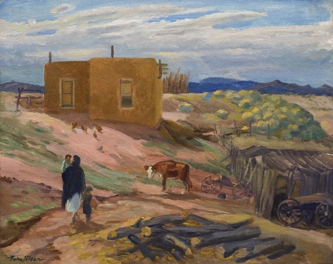 Agua Fria Road, d. 1921, oil on canvas, 16 1/4 x 20 1/4 inches,&amp;nbsp;OC2-165