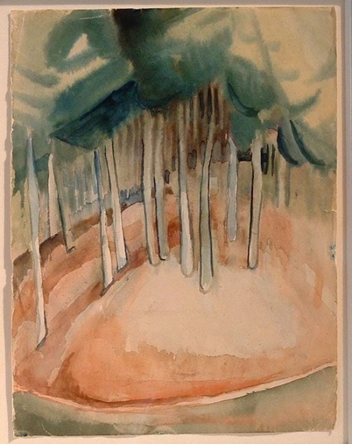 Trees, watercolor on paper, 11-5/8 x 8-7/8 inches, NP50-18