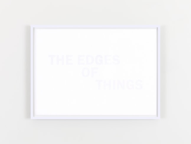 THE EDGES OF THINGS
2020
Inkjet print on reverse of 160gsm acid free paper
edition of 6
21 x 29.7 cm / 8.3 x 11.7 in unframed
​&amp;euro;4,000 ex VAT&amp;nbsp;