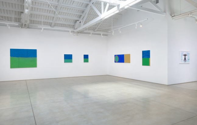 Installation view of Gerald Jackson, The Remedy of Color: Blue and Green​​​​​​​, 2022