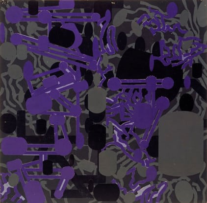 Diagrammatic Silhouettes: Sculptured Activities (Purple), 1986
