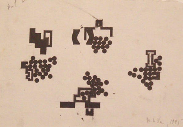 Elements Compressed by Pushing from Various Directions, 1995