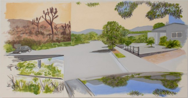 William Leavitt, Garden, Joshua Trees, Street, Reflection, 2020