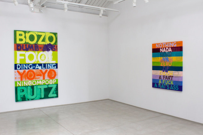 Installation view of Mel Bochner's Do I Have To Draw You A Picture?, 2022