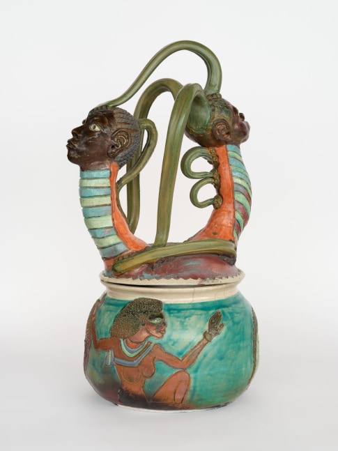 Akinsanya Kambon, Kemetic Knowledge, 2015, raku fired ceramic